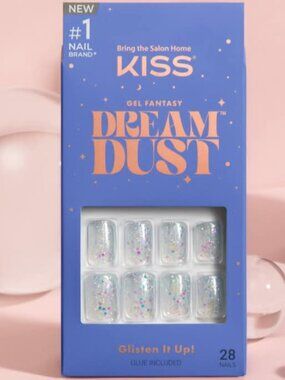 Kiss Gel Fantasy Dreamdust Nails Short length - Champagnes